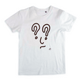 short sleeve white t-shirt "?"
